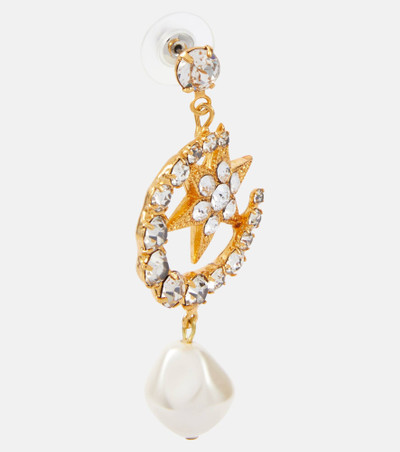Jennifer Behr Kepler embellished gold-plated drop earrings outlook
