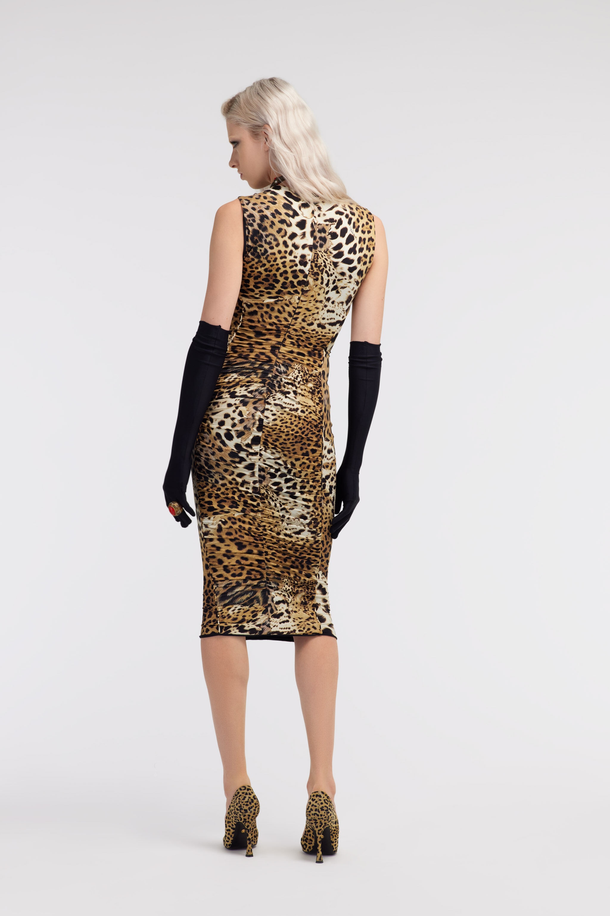 Jaguar Skin print dress - 4