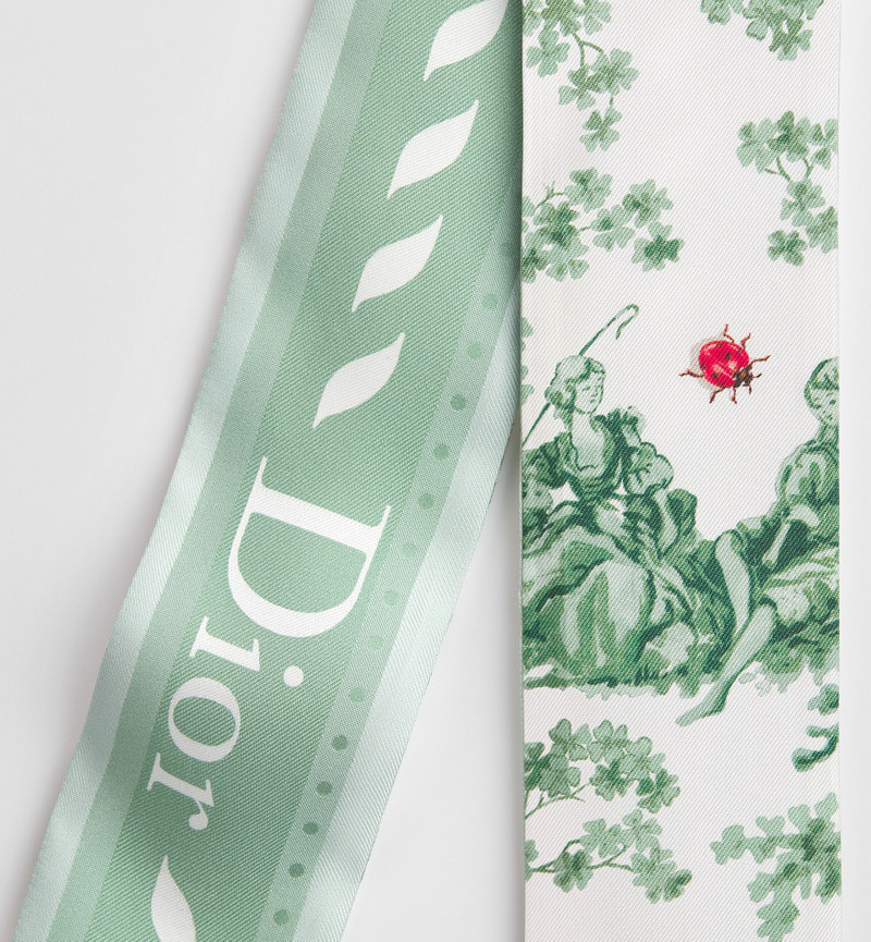 Toile de Jouy Clover Mitzah Scarf 5