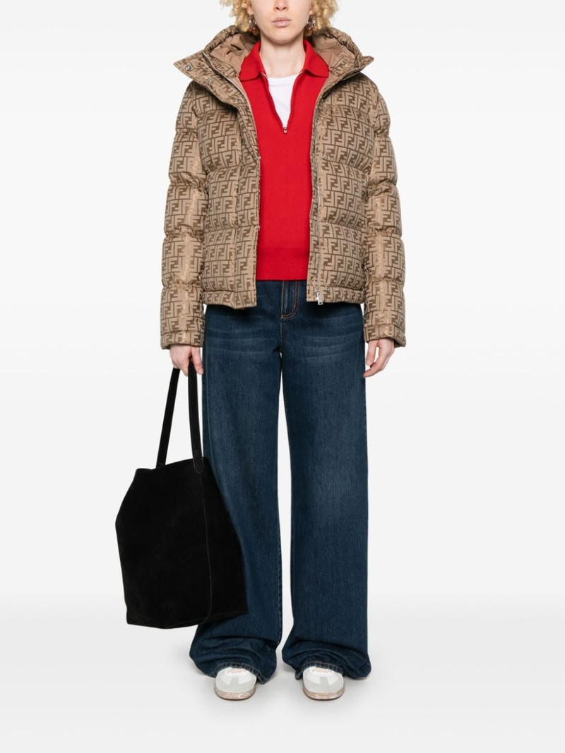 FENDI FF-logo padded jacket outlook