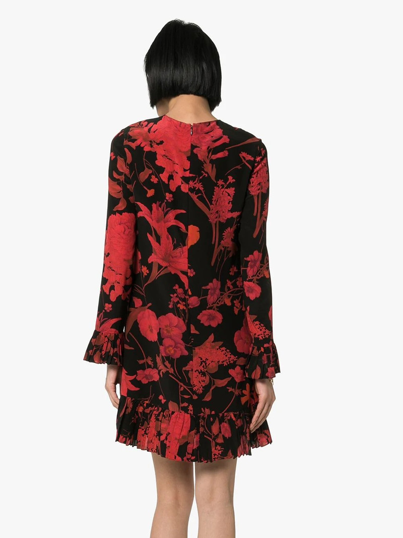 floral print long-sleeve minidress 4