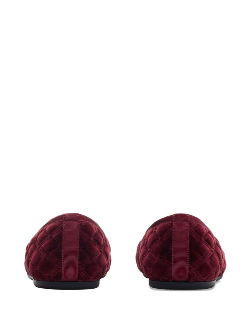 Burberry quilted crest-embellished loafers outlook