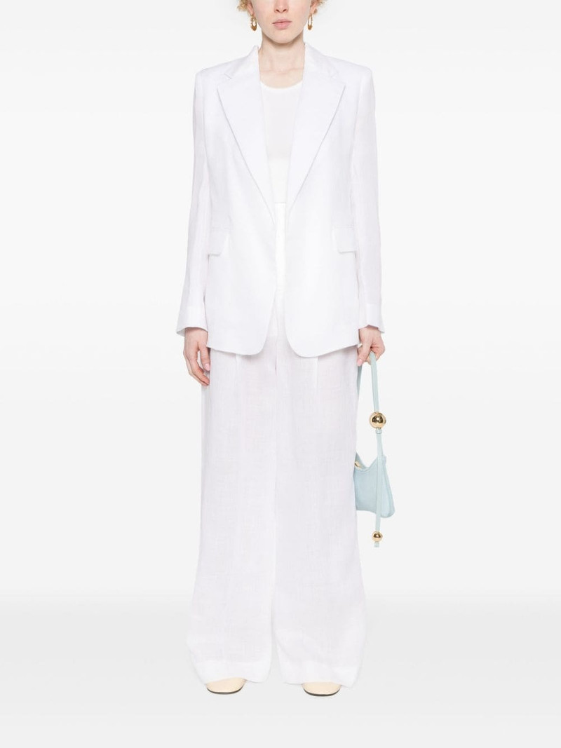 Chloé open-front ramie blazer outlook