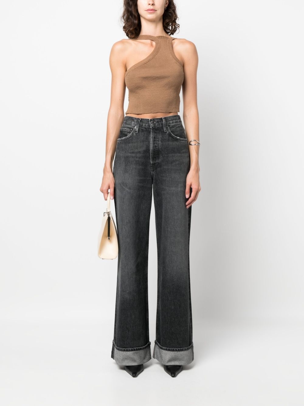 Dame wide-leg organic-cotton jeans - 2