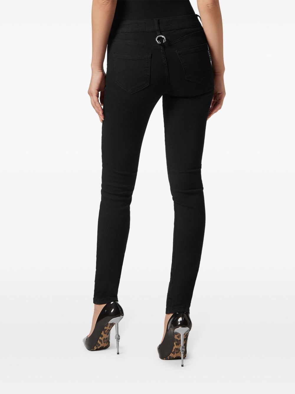 mid-rise skinny jeans - 3