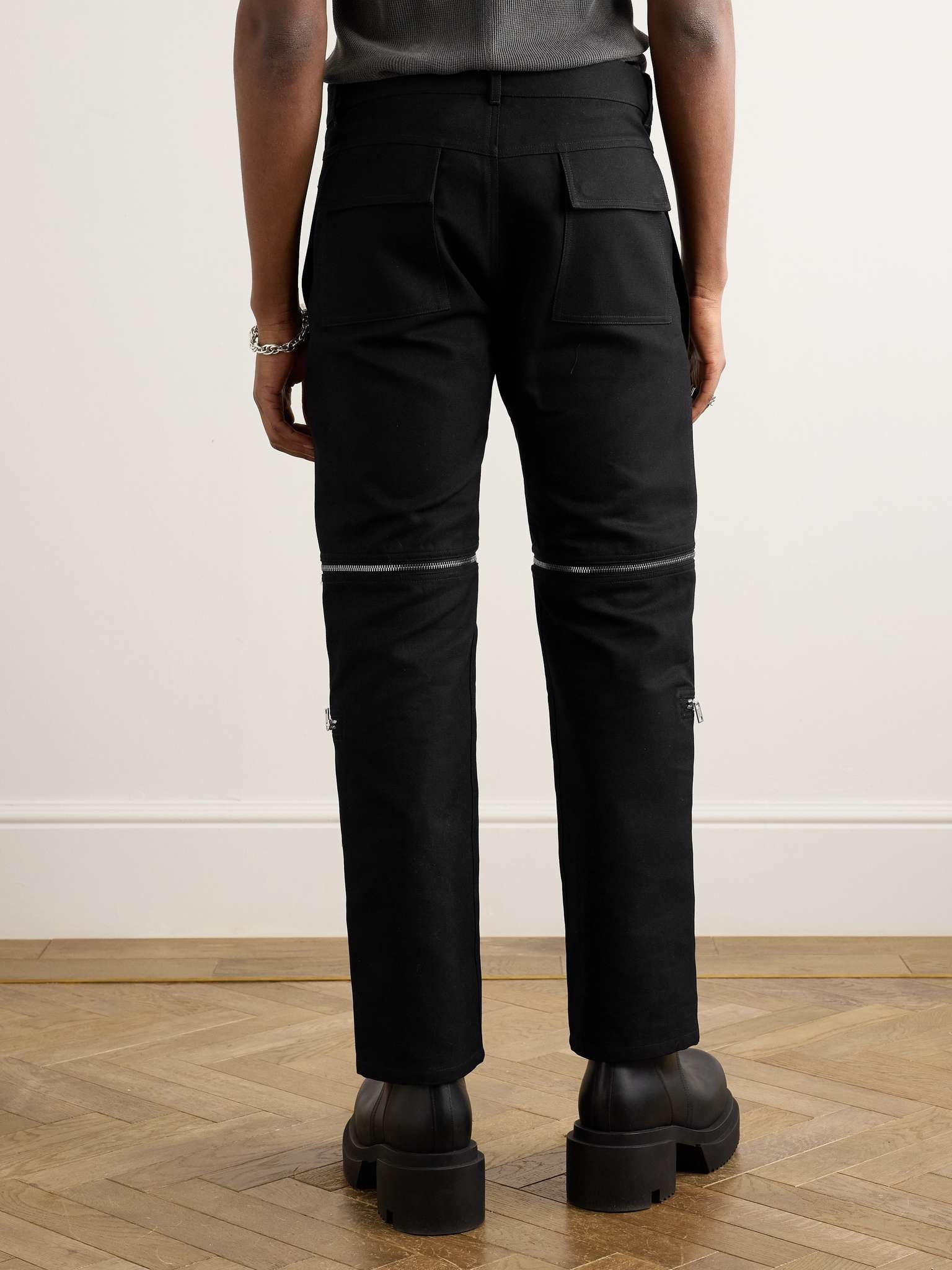 + Bonotto Headon Straight-Leg Convertible Zip-Embellished Cotton-Blend Canvas Trousers - 4