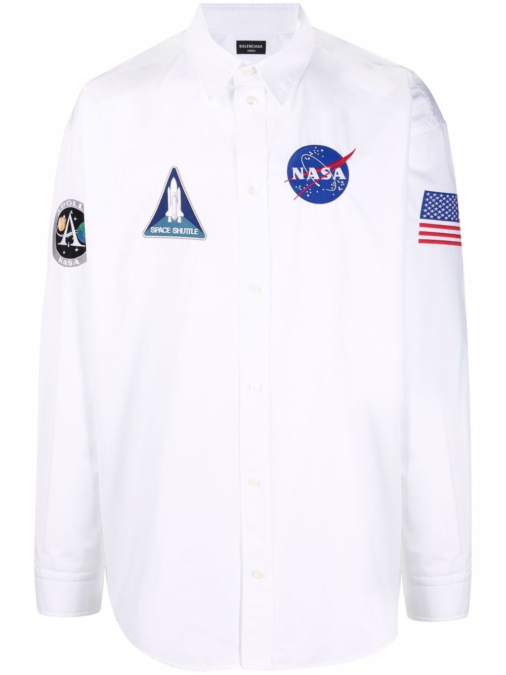 Space logo-patch shirt - 1