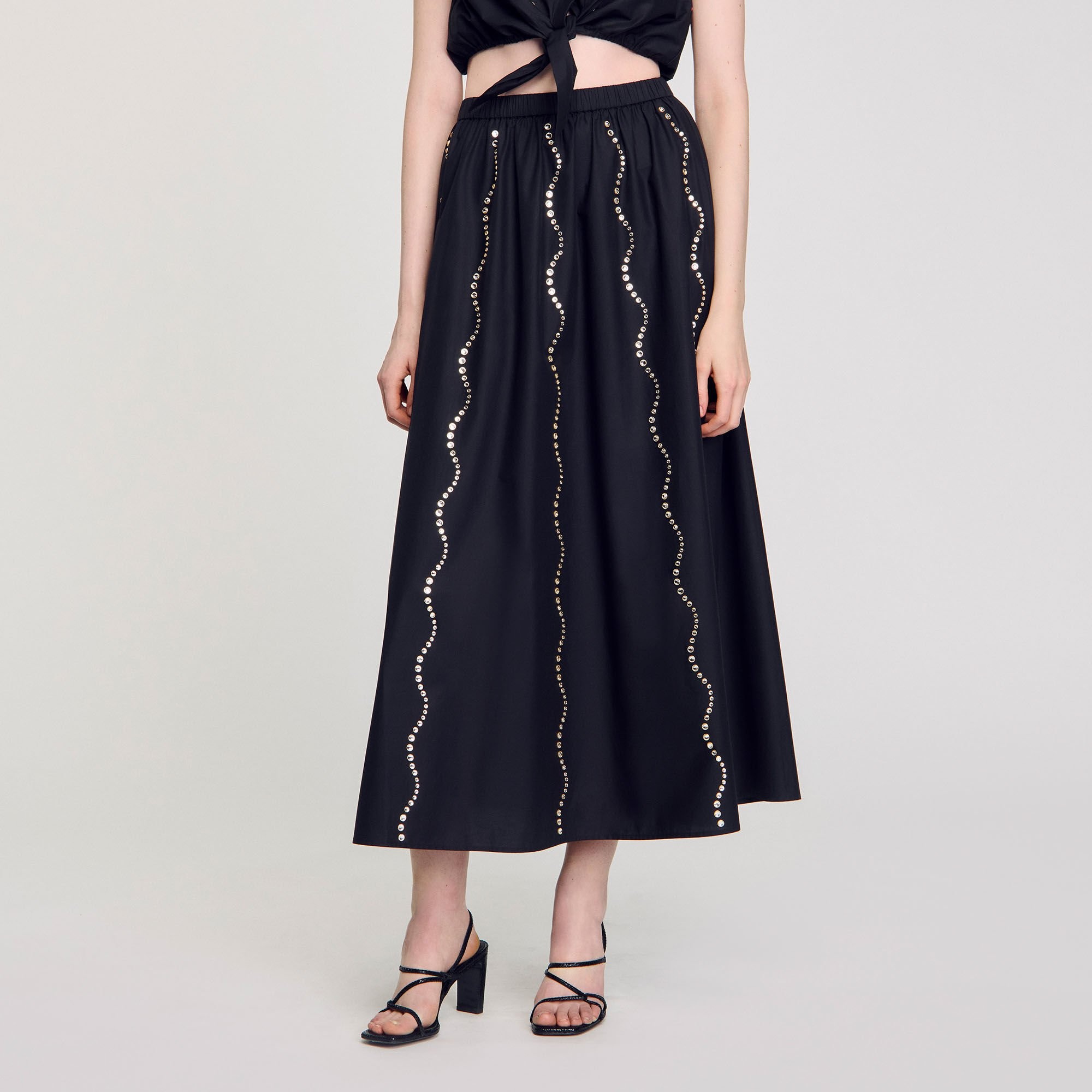 MAXI RHINESTONE SKIRT - 4