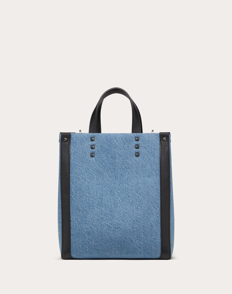 MINI VLTN DENIM SHOPPER 3