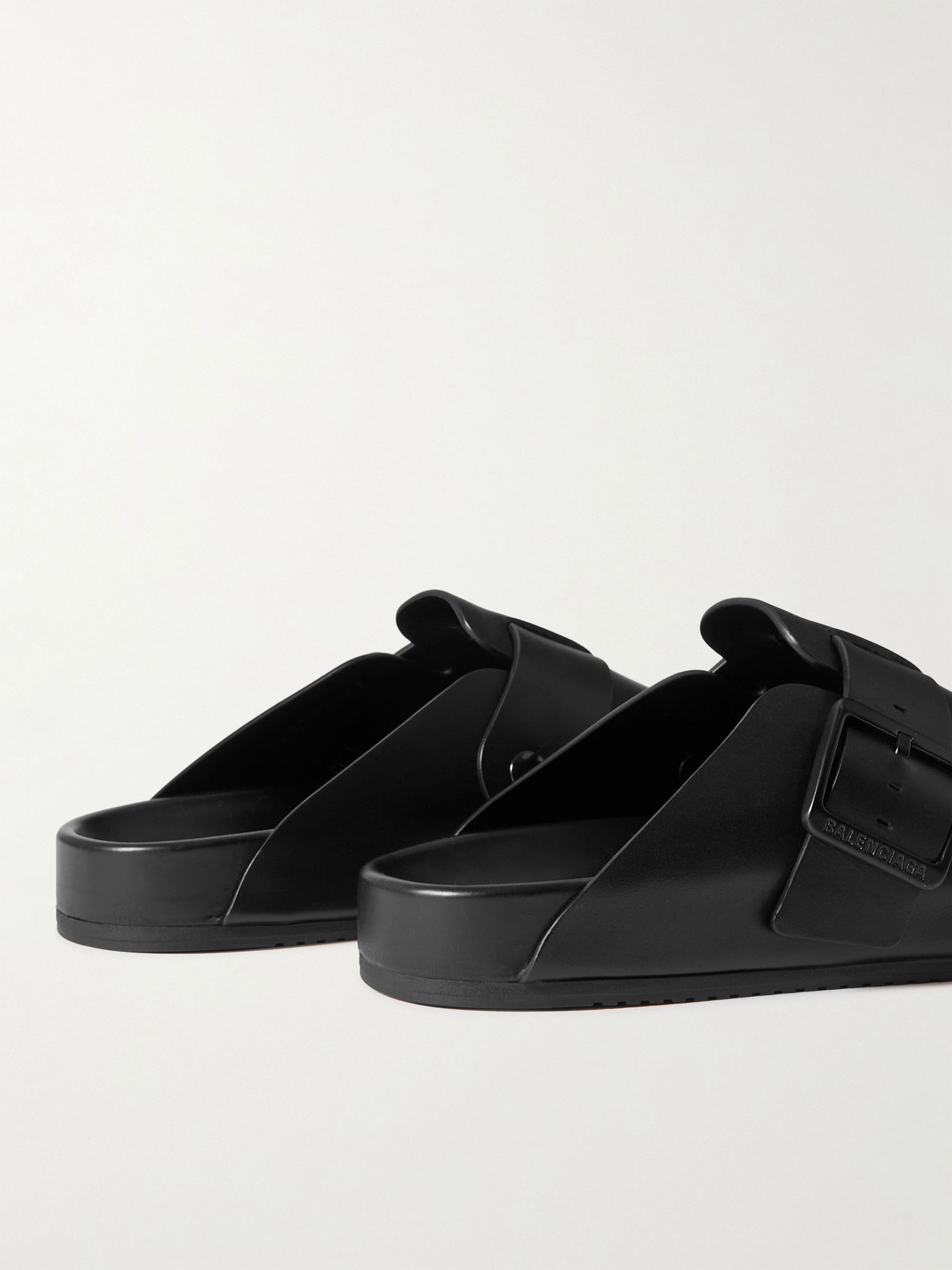 Sunday Leather Mules Black - 5