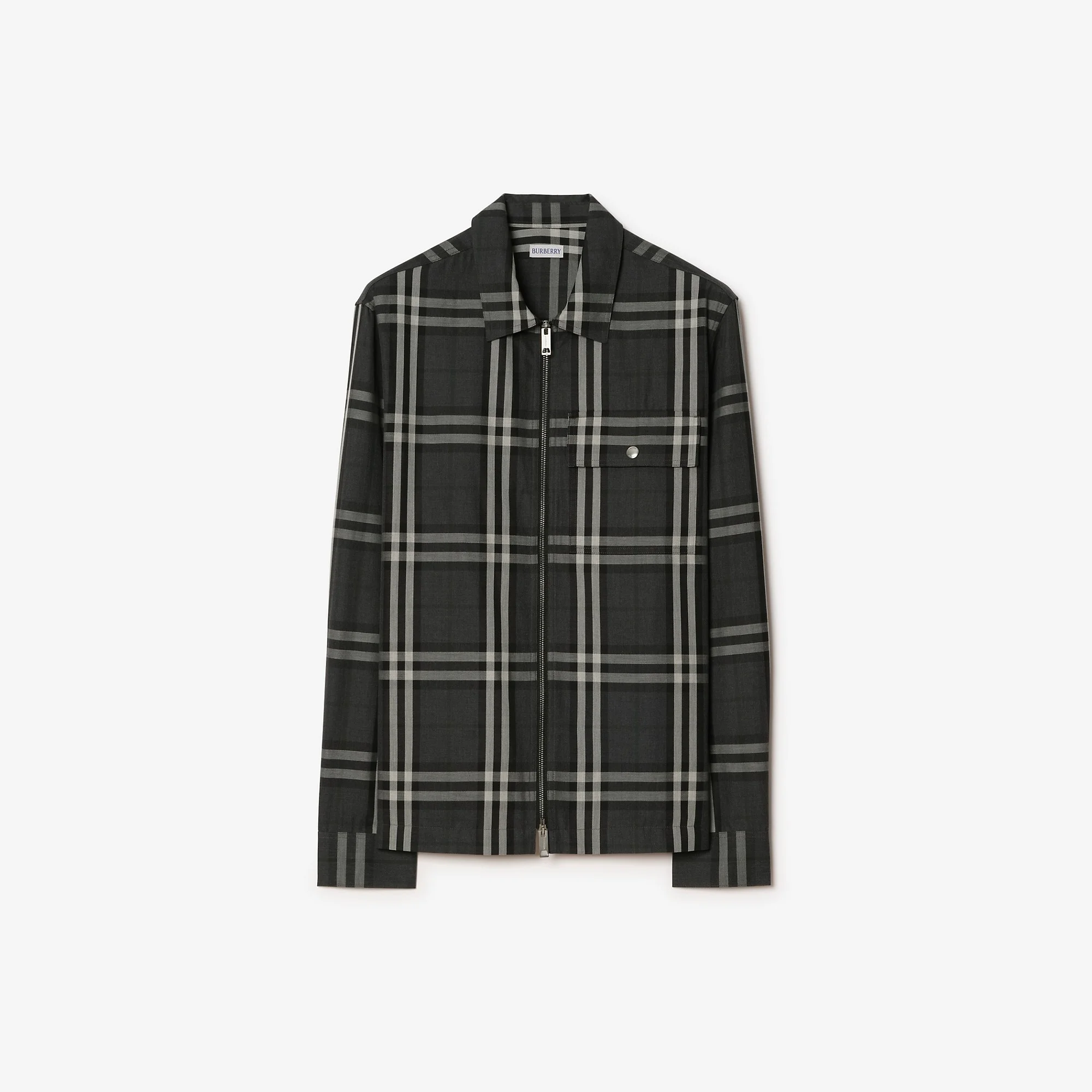 Check Cotton Overshirt - 1