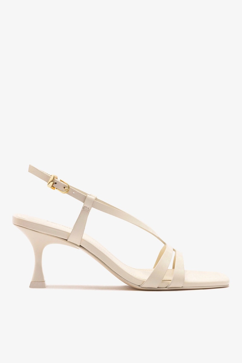 Daphne Sandal In Ivory Leather 1