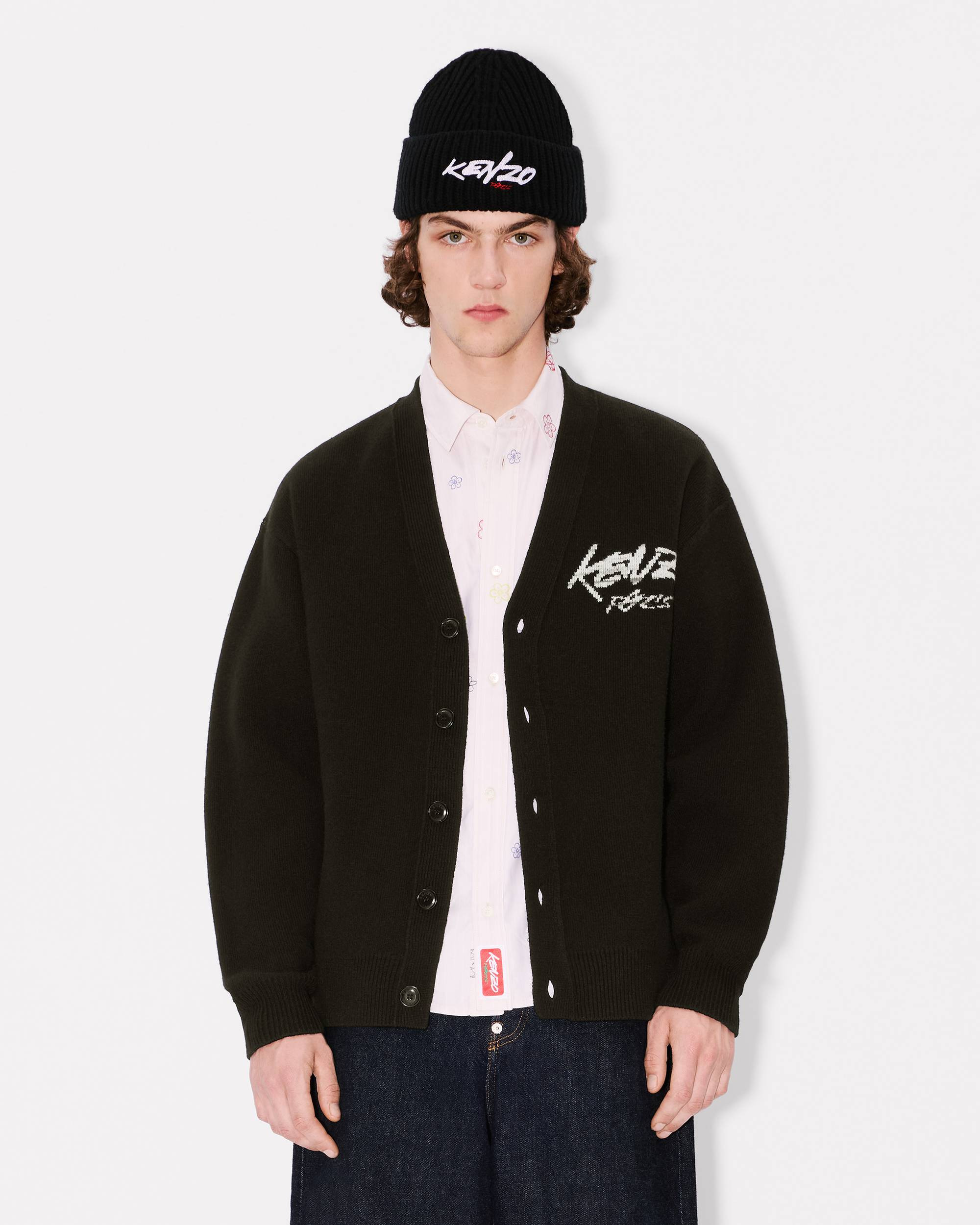'Kenzo x Futura 2000' genderless cardigan in wool - 9