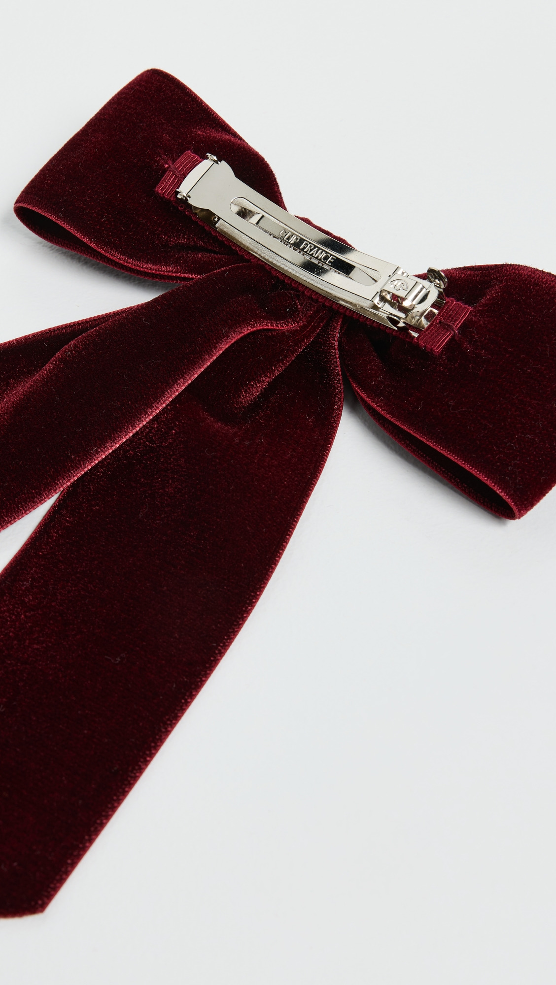 Velvet Bow Barrette - 3