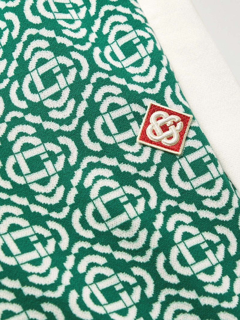 Straight-Leg Logo-Jacquard Cotton-Blend Track Pants 3