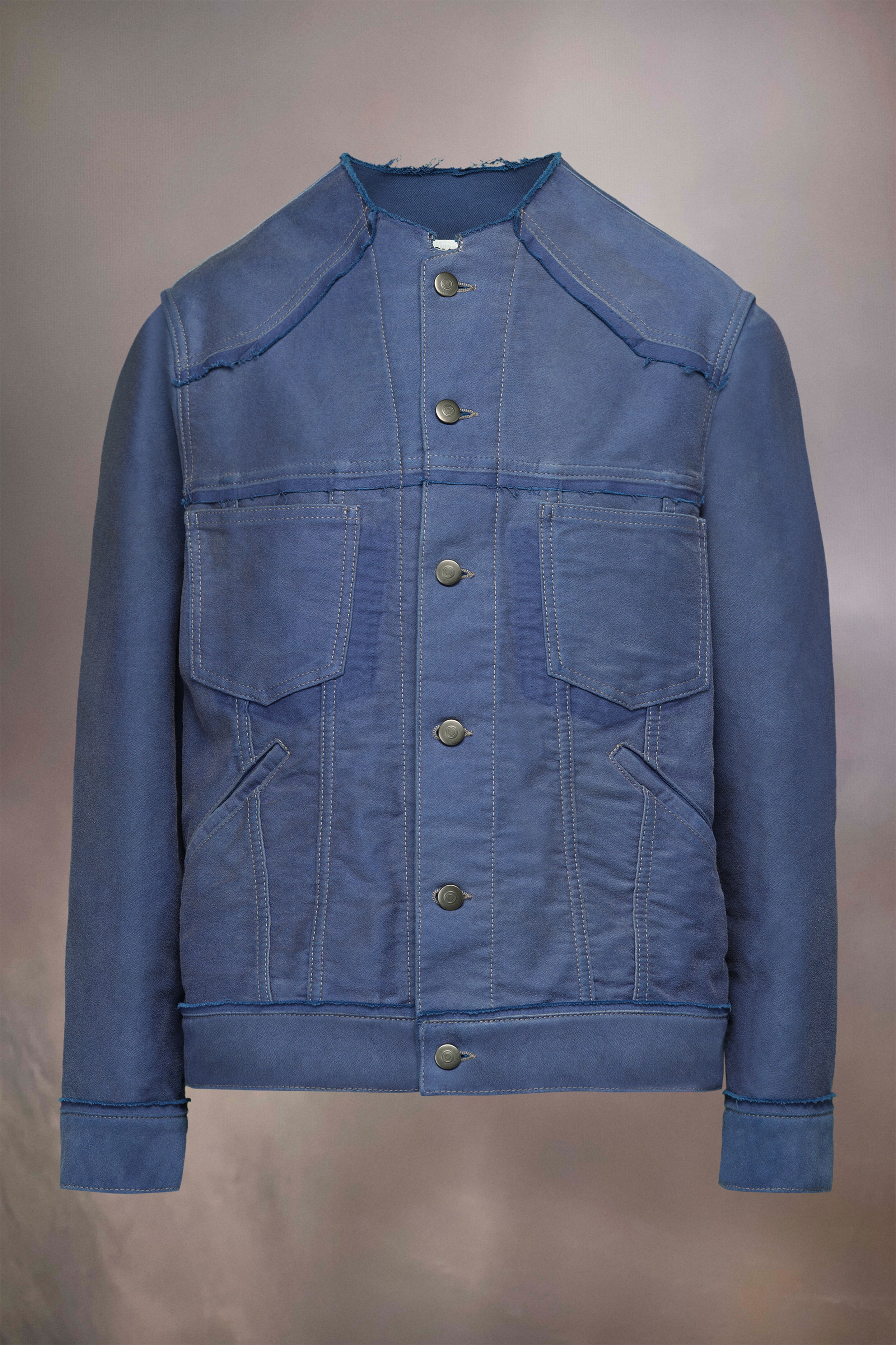【Maison Margiela】WORKER MOLESKIN DISTRESSED JACKET Maison Margiela Worker's moleskin distressed jacket | REVERSIBLE