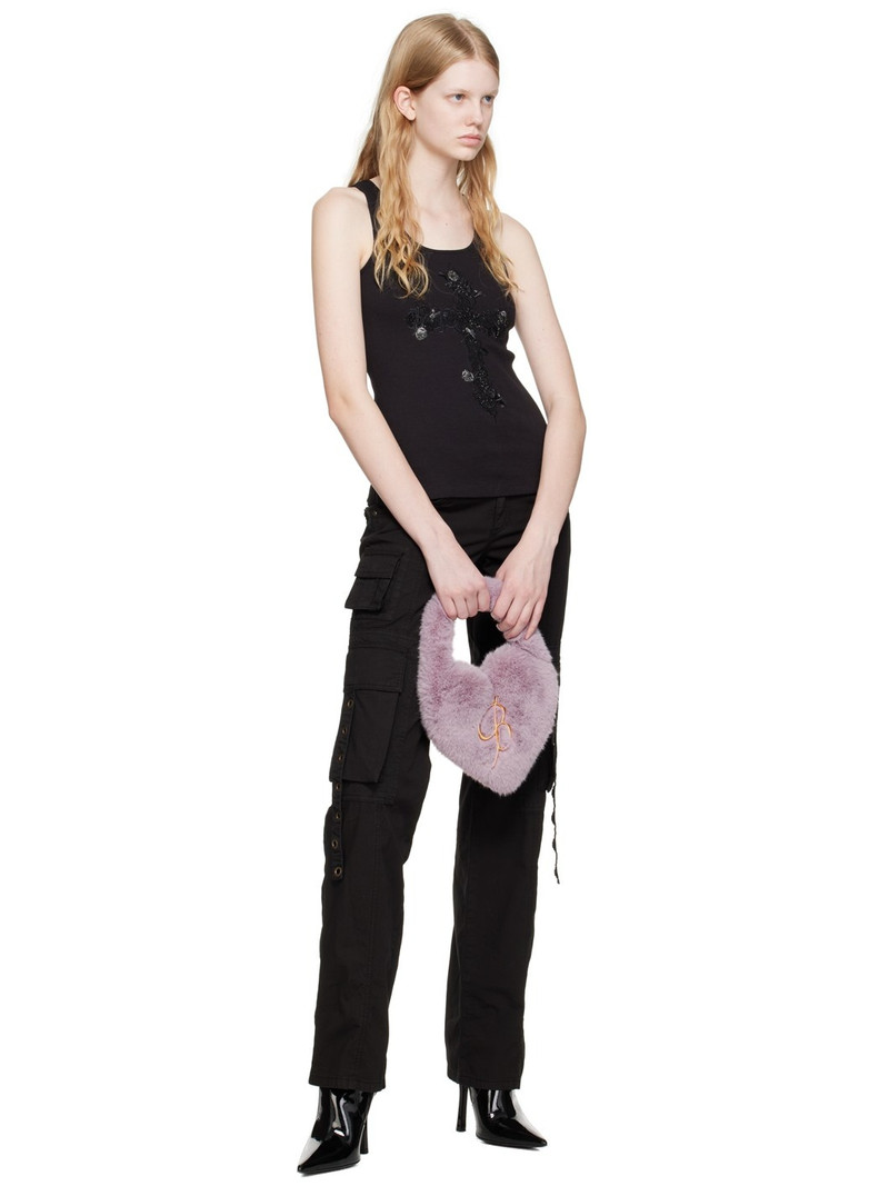 Blumarine Black Eyelet Trousers outlook