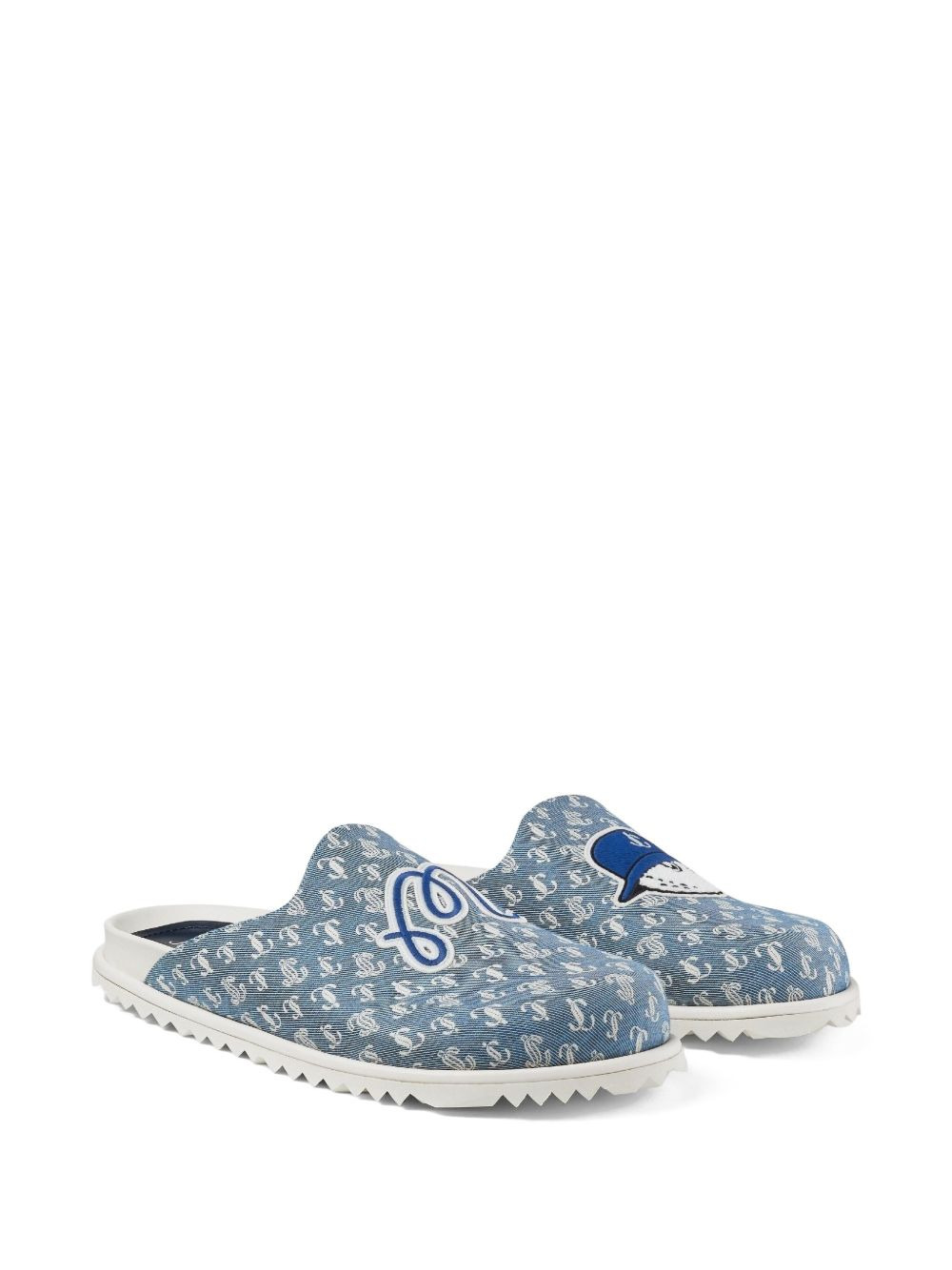 monogram logo-detail slippers - 2