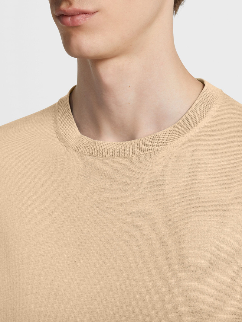 PEACH COLOR PREMIUM COTTON T-SHIRT 4