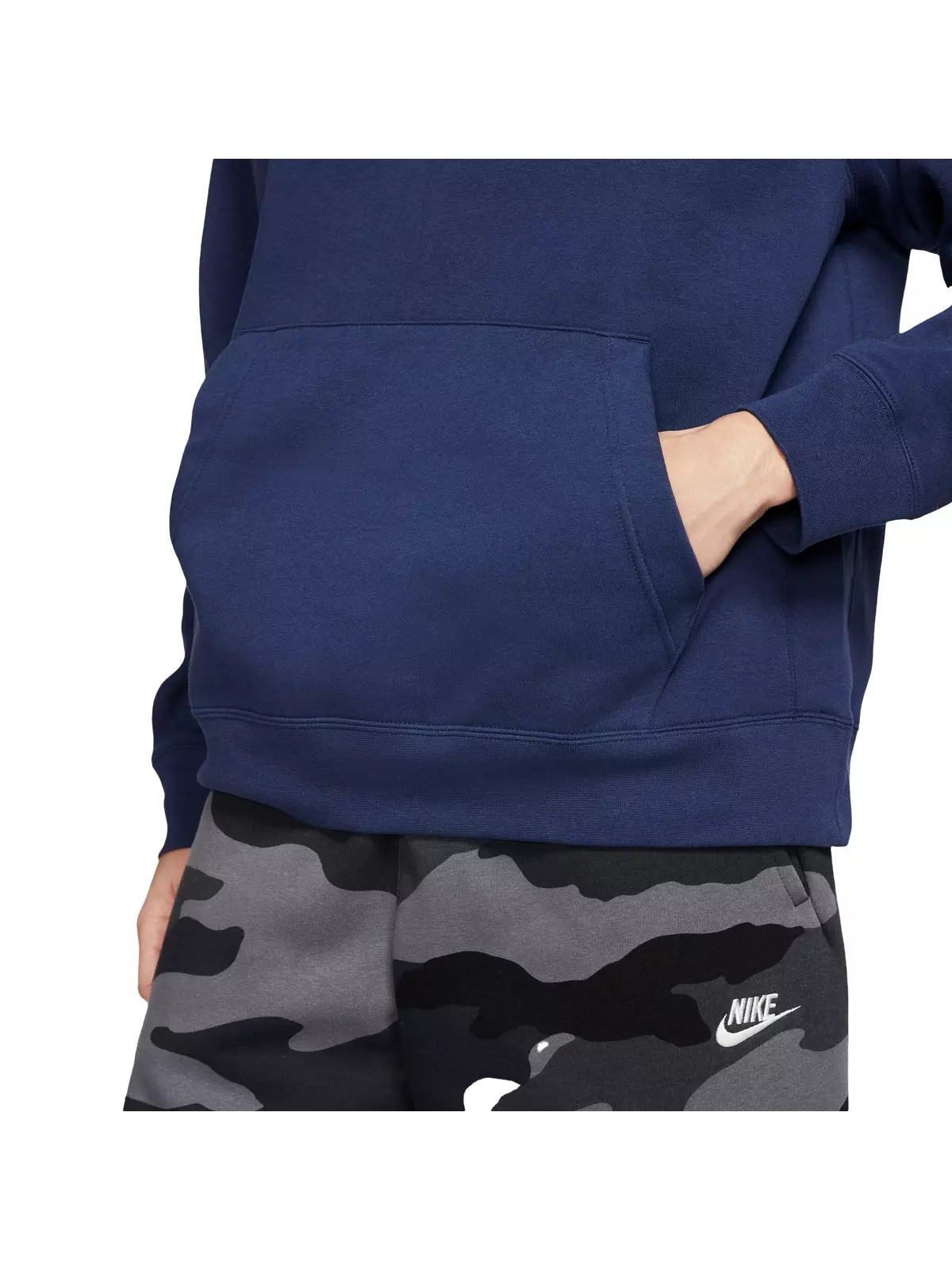 Unisex Navy Sportswear Club Fleece Pullover - 4