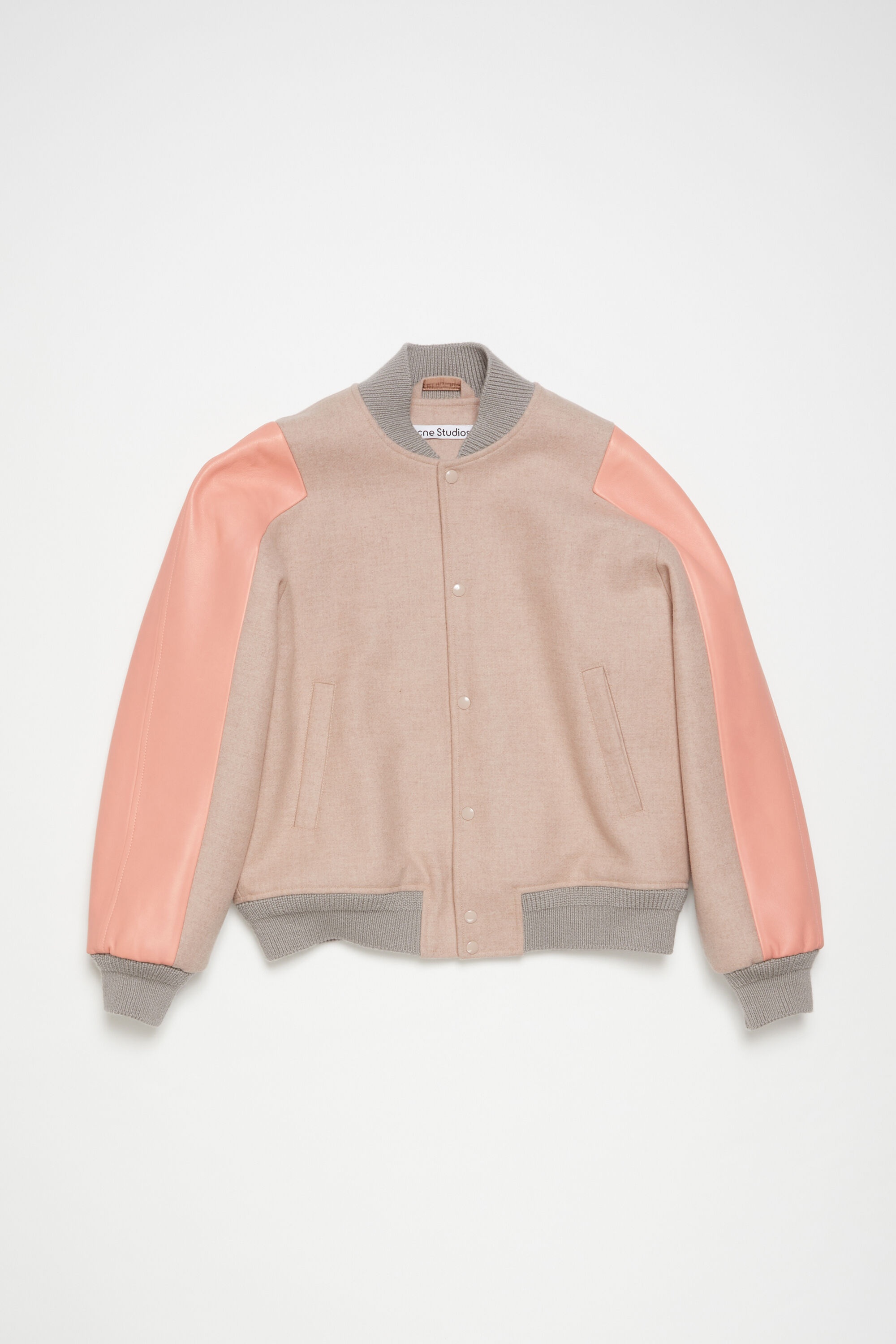 Twill overshirt jacket - Pastel pink - 1