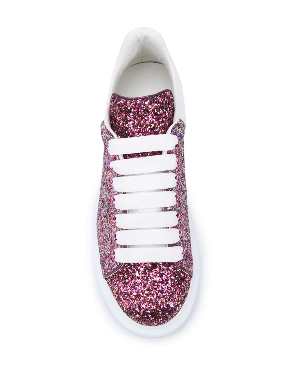 oversized metallic glittered sneakers - 4