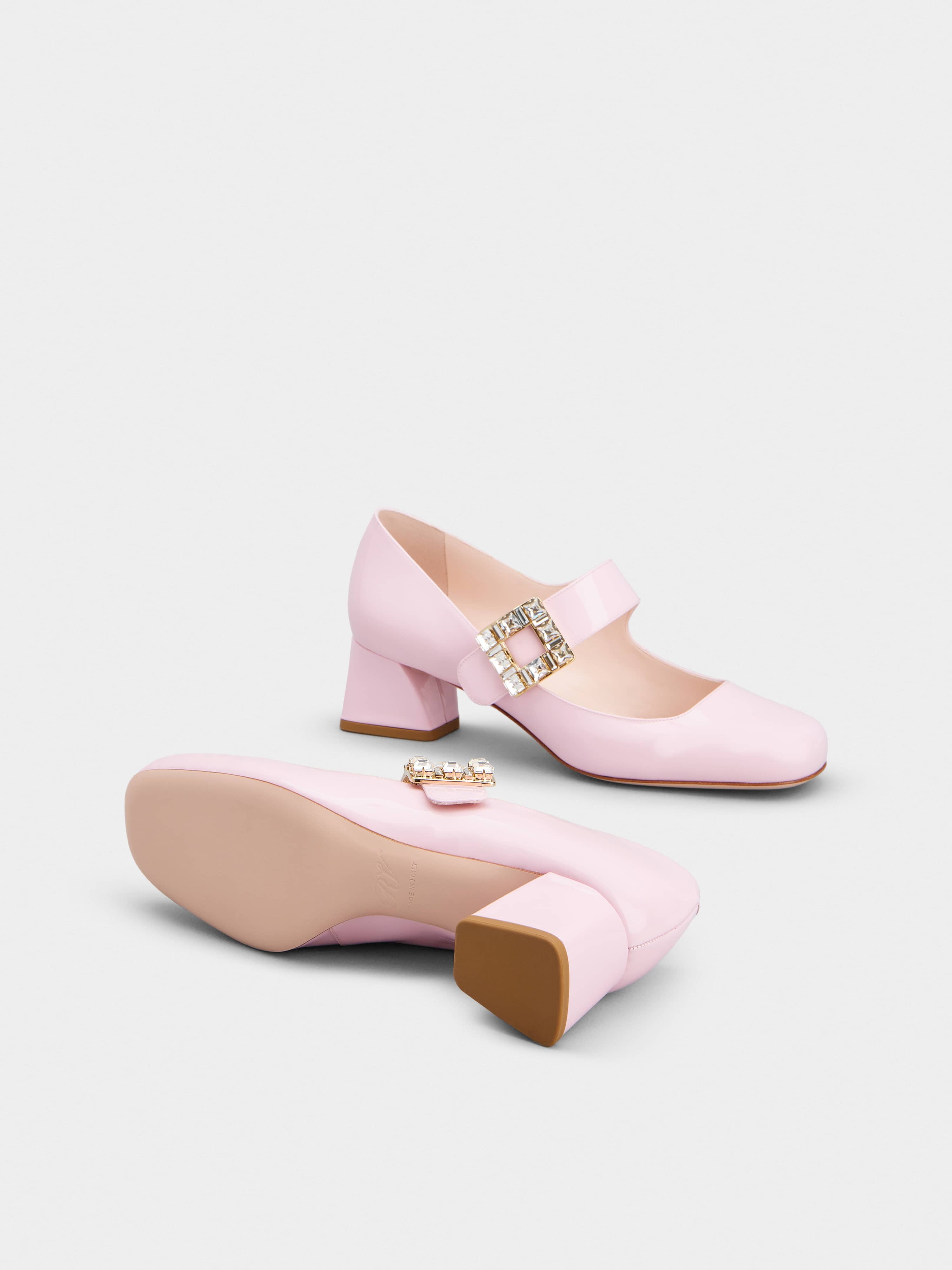 Roger Vivier Très Vivier Rhinestone Buckle Babies Pumps