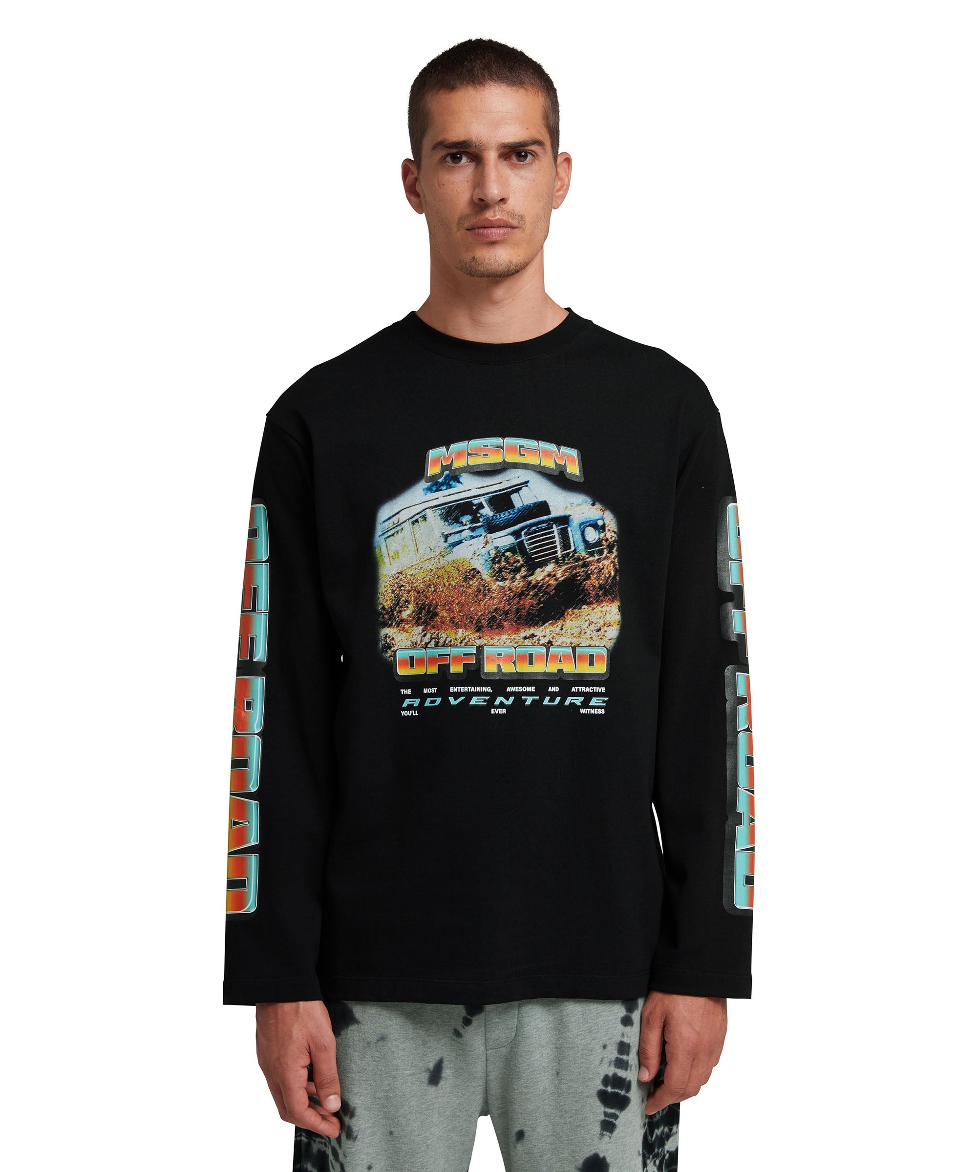 Long sleeve T-Shirt with "off road" graphic - 2