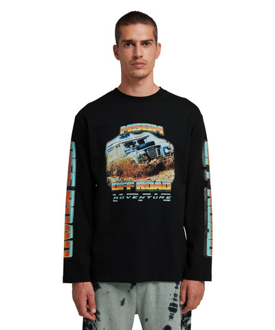 MSGM Long sleeve T-Shirt with "off road" graphic outlook