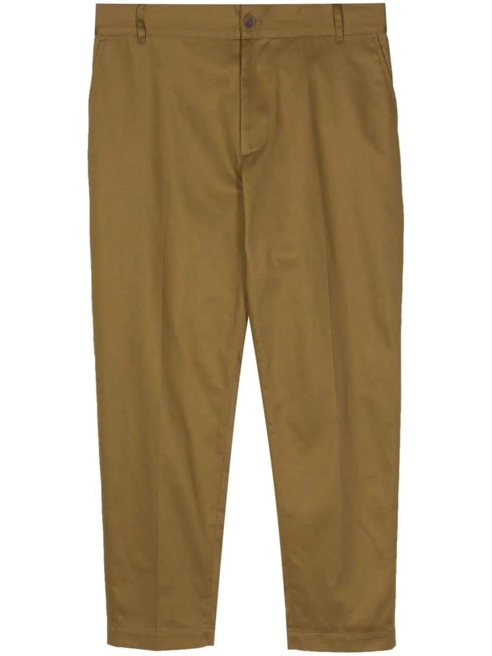 straight-leg gabardine chinos - 1