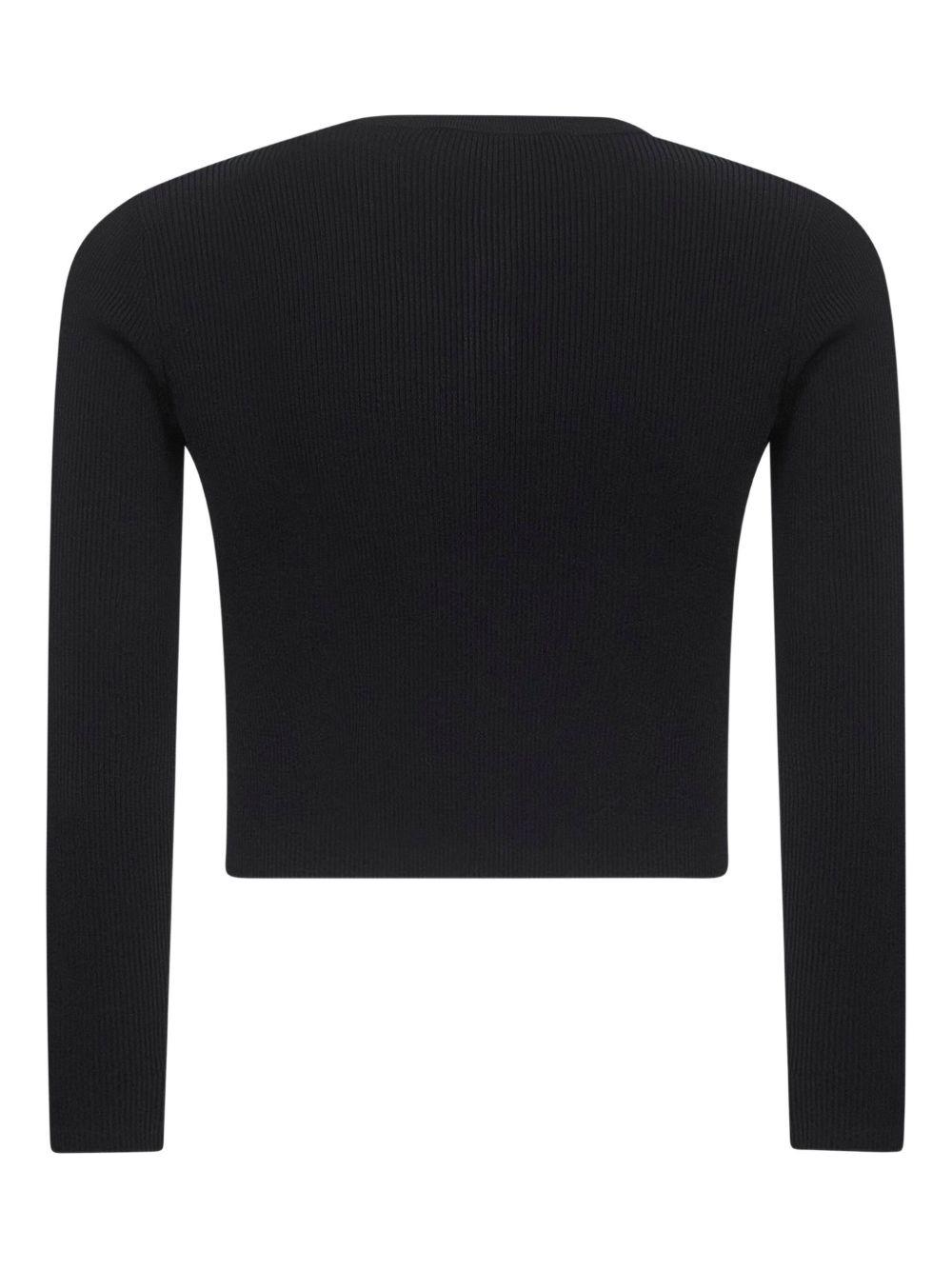 ribbed buttoned cardigan - 2