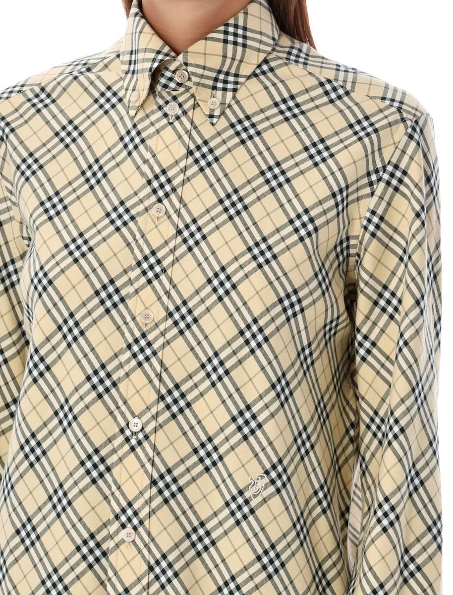 Burberry Checked Oversized Shirt - 3