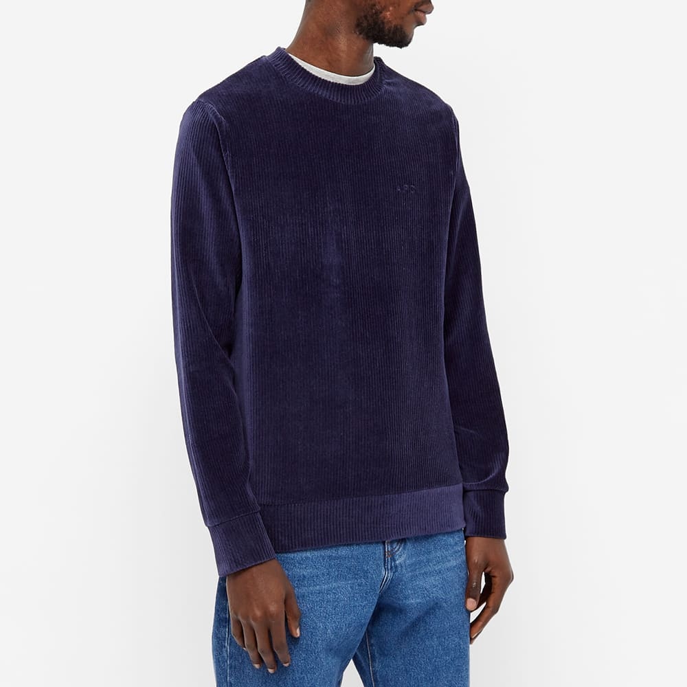 A.P.C. Remy Corduroy Crew Sweat - 5