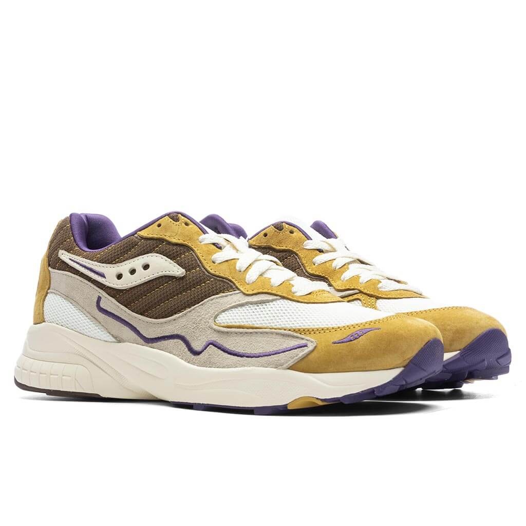 SAUCONY X CLAIMA 3D GRID HURRICANE - GOLD/CREAM - 2