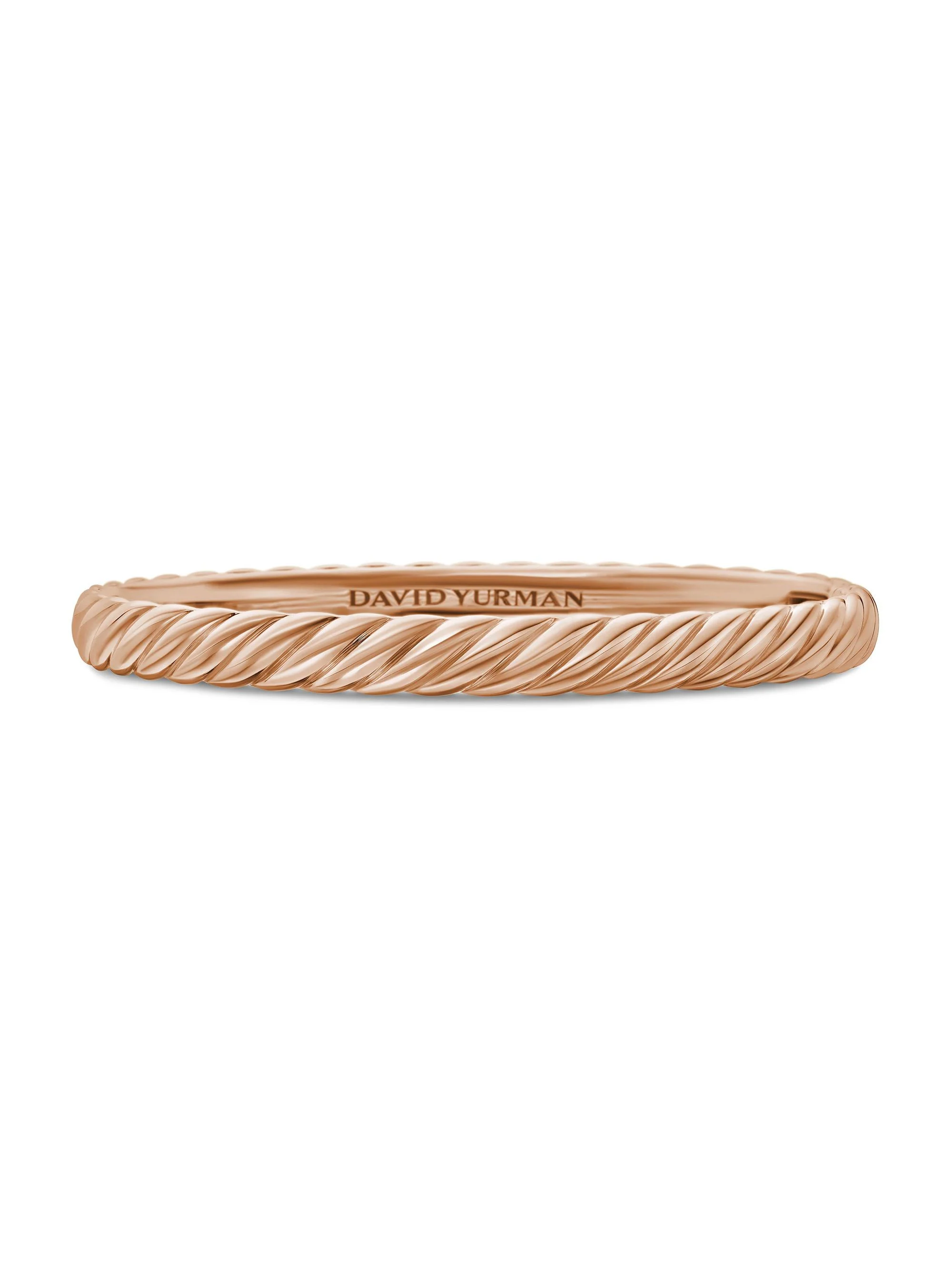 Women's Sculpted Cable Bangle Bracelet In 18K Rose Gold - Rose Gold - 1