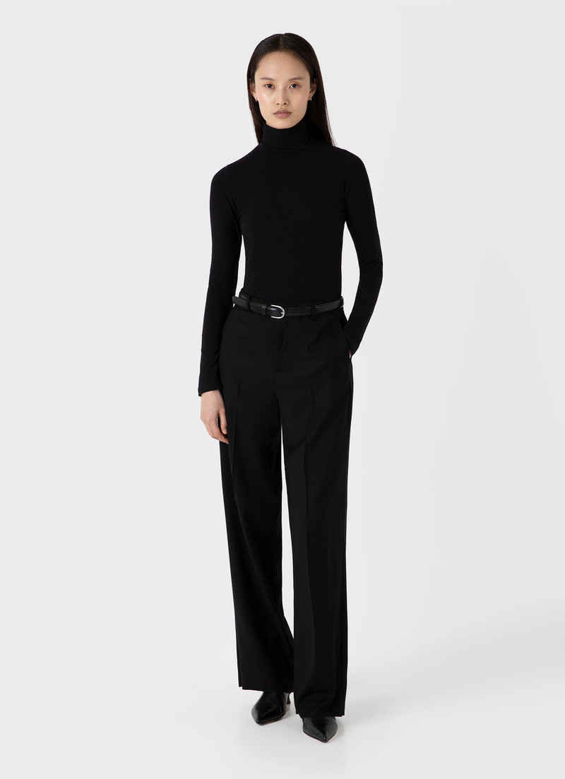 Sunspel Long Sleeve Roll Neck Top outlook