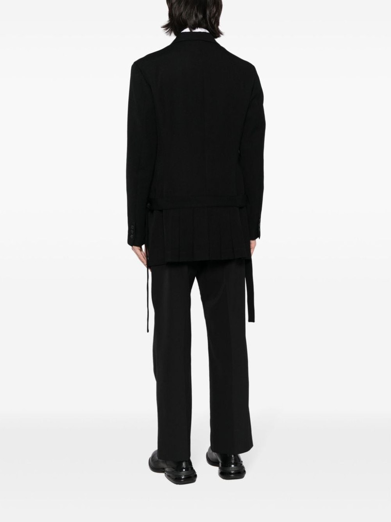 Army Gabardine pleated blazer 4