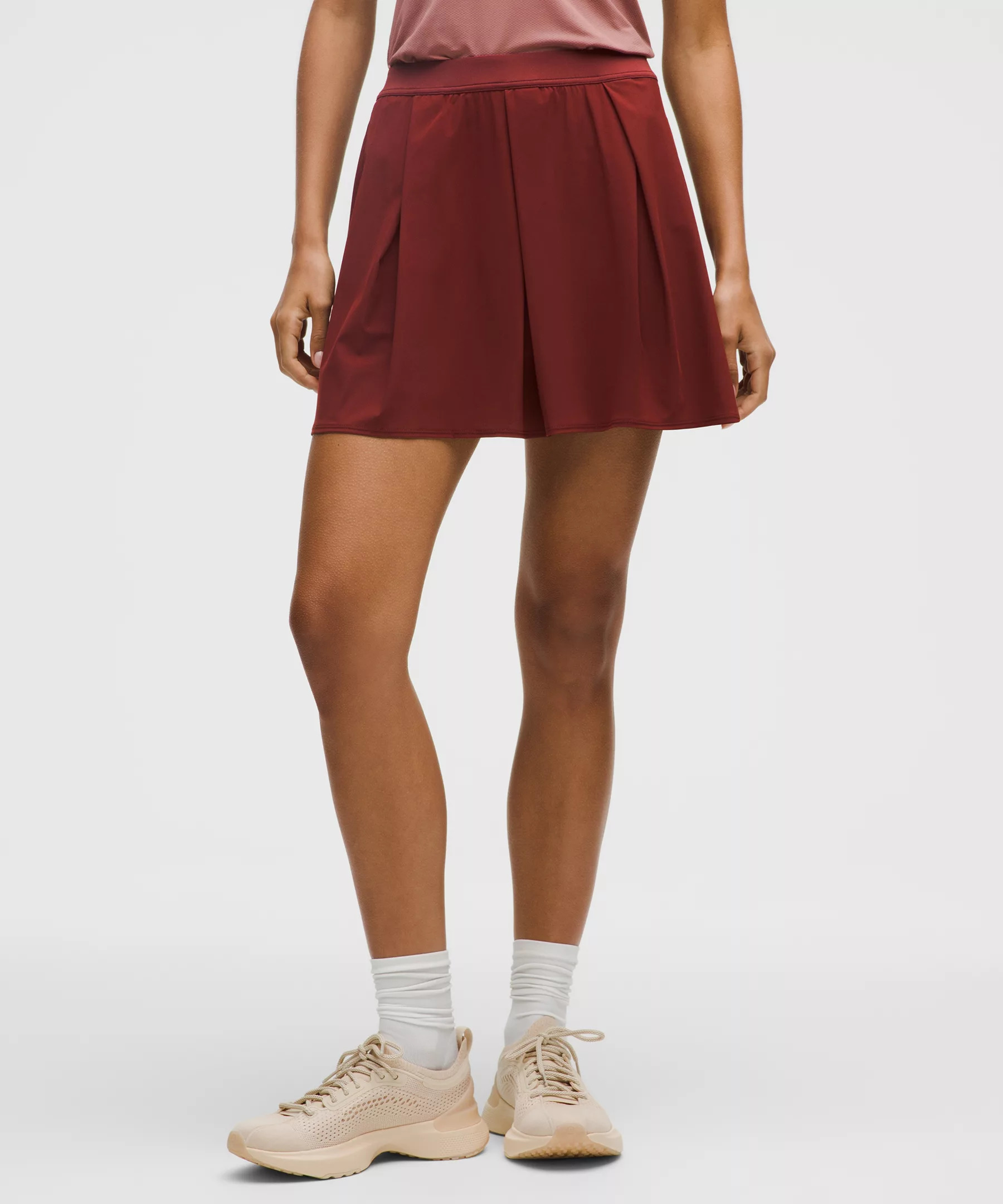 Angled-Pleat High-Rise Tennis Skirt - 2