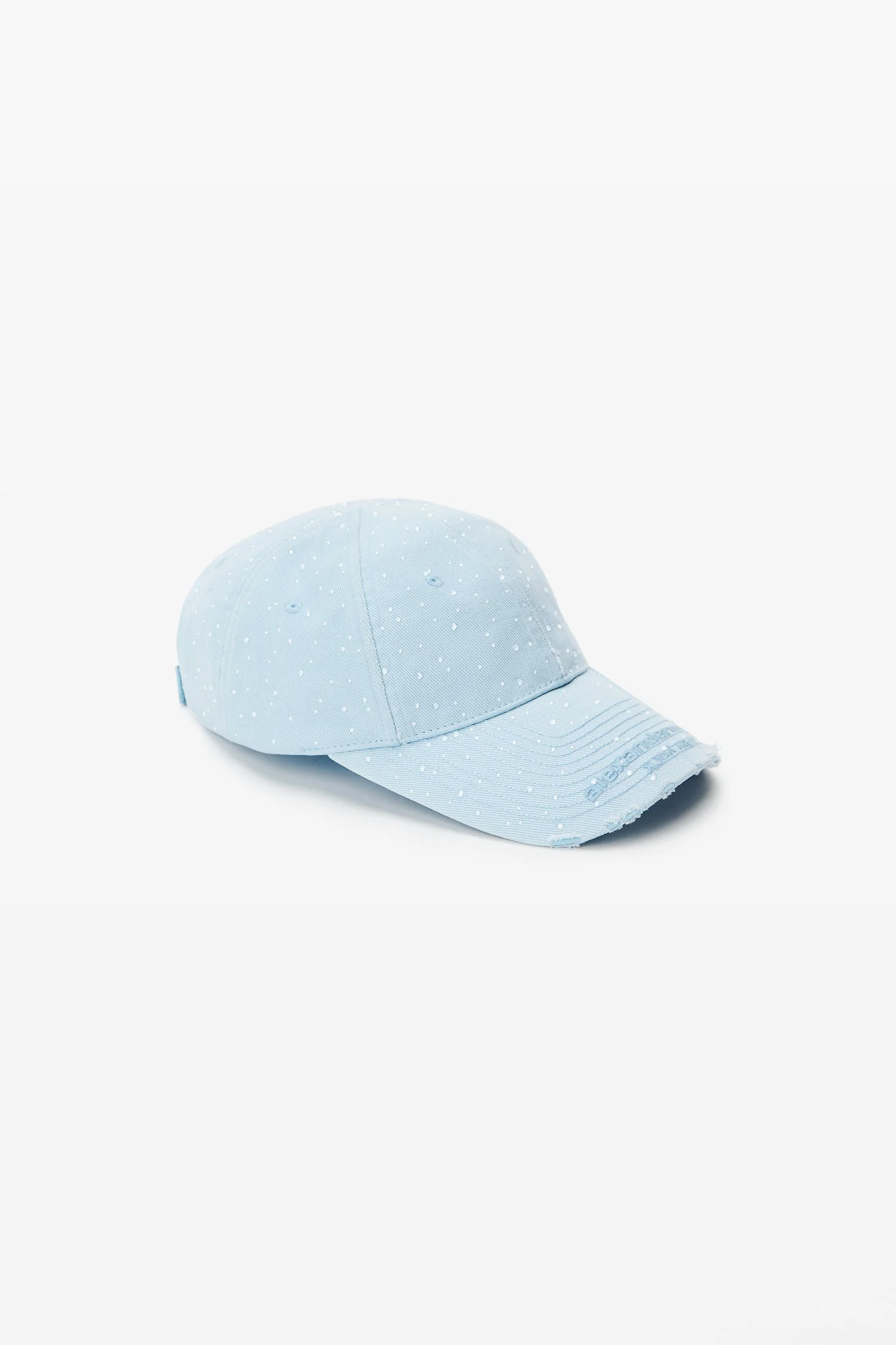 crystal hotfix distressed baseball cap - 1