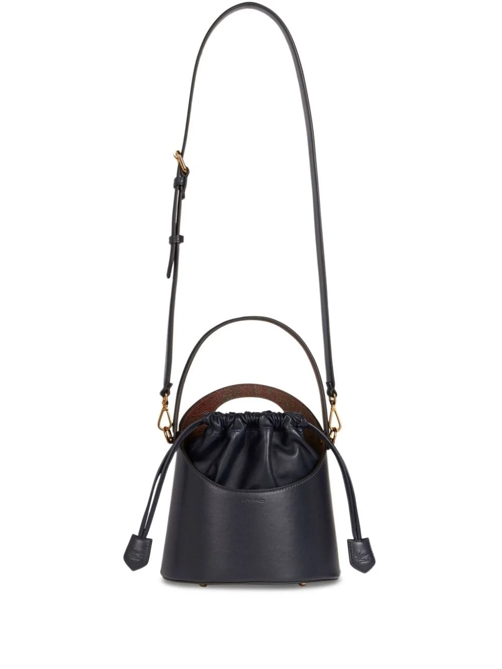 medium Saturno leather crossbody bag - 1