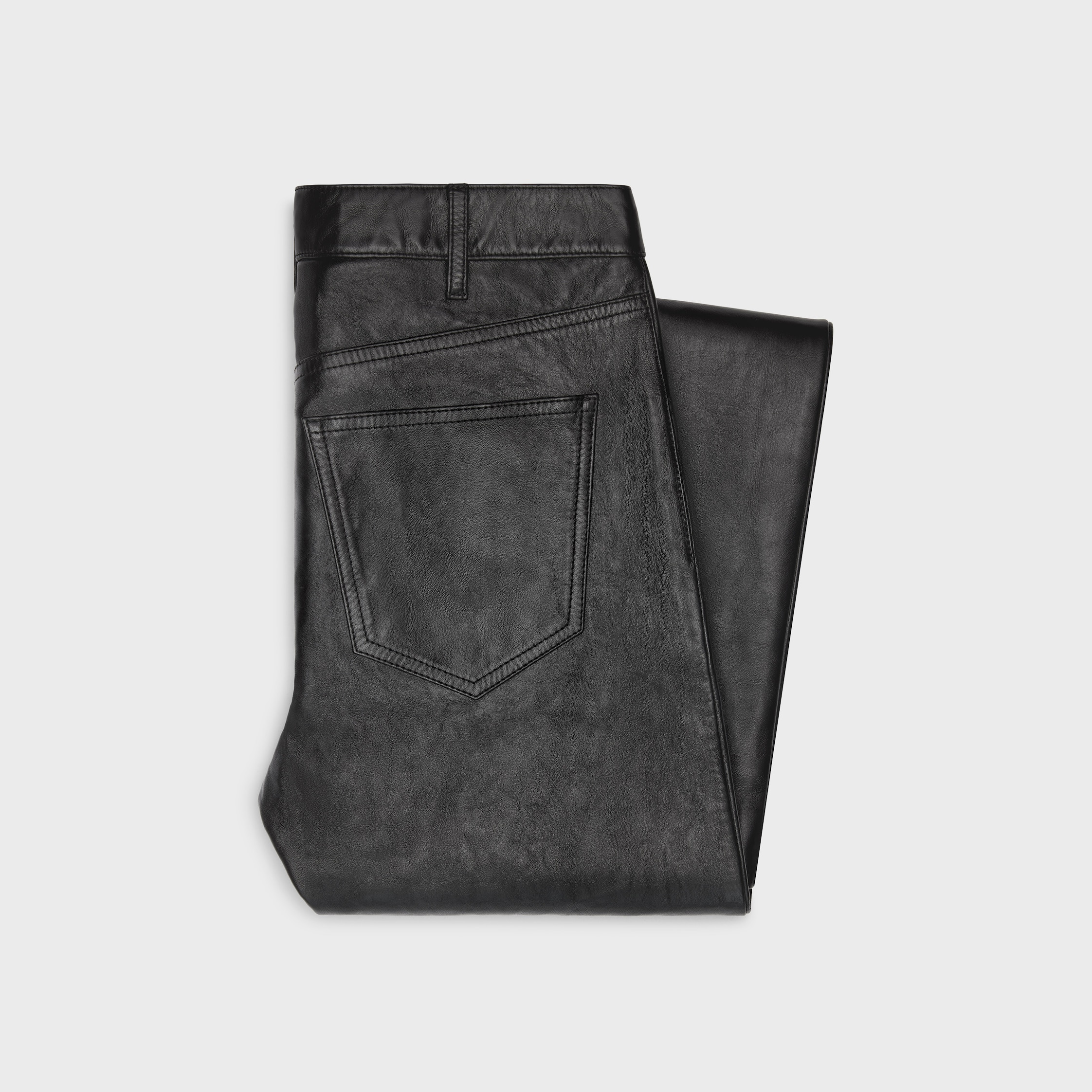lou jeans in soft lambskin - 2