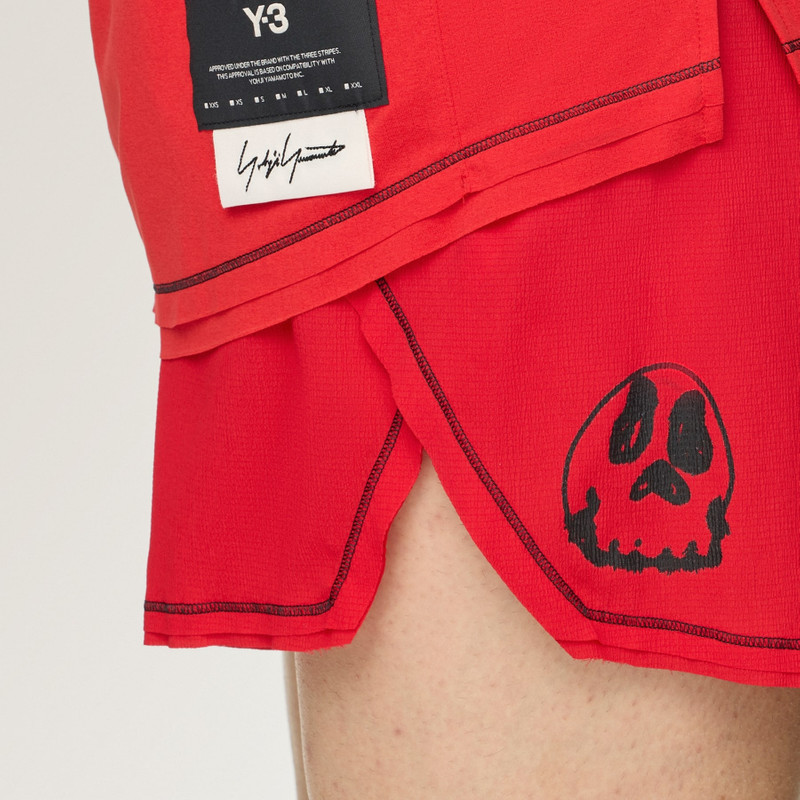 Y-3 CHITO GRAPHIC RUNNING SHORTS 6