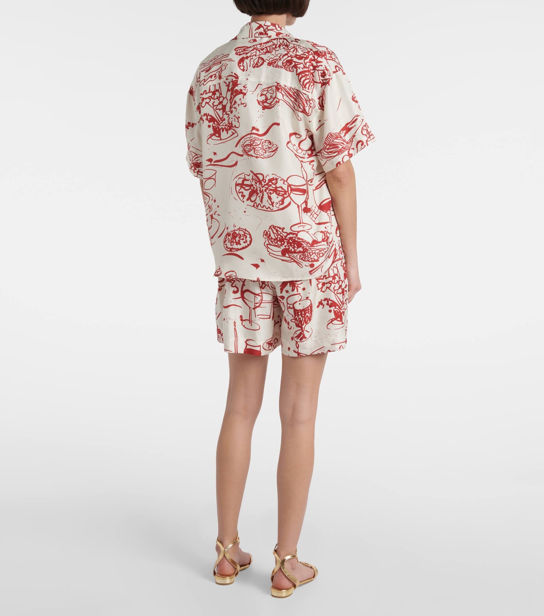 Pragua printed silk twill shirt - 3