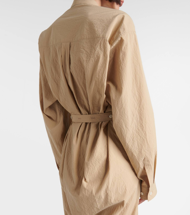 Belted cotton shirt dress 7