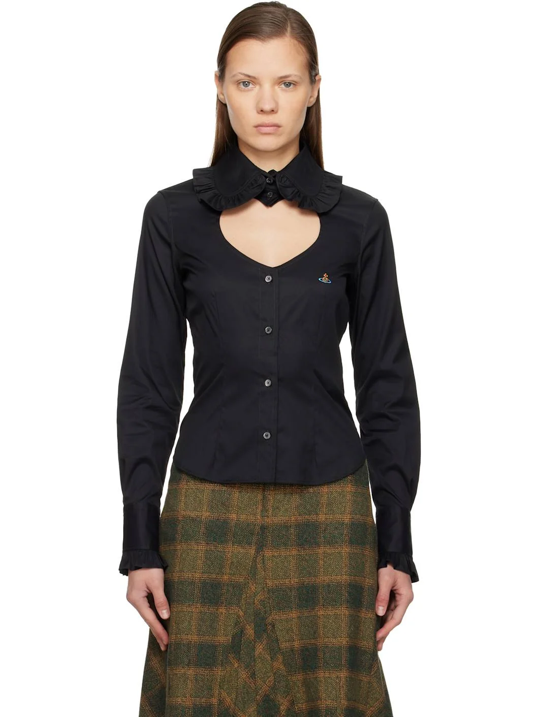 Black Toulouse Frill Shirt - 1