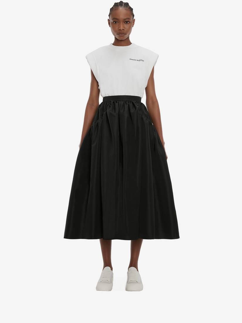Signature Shoulder Pads T-shirt in Optical White - 2