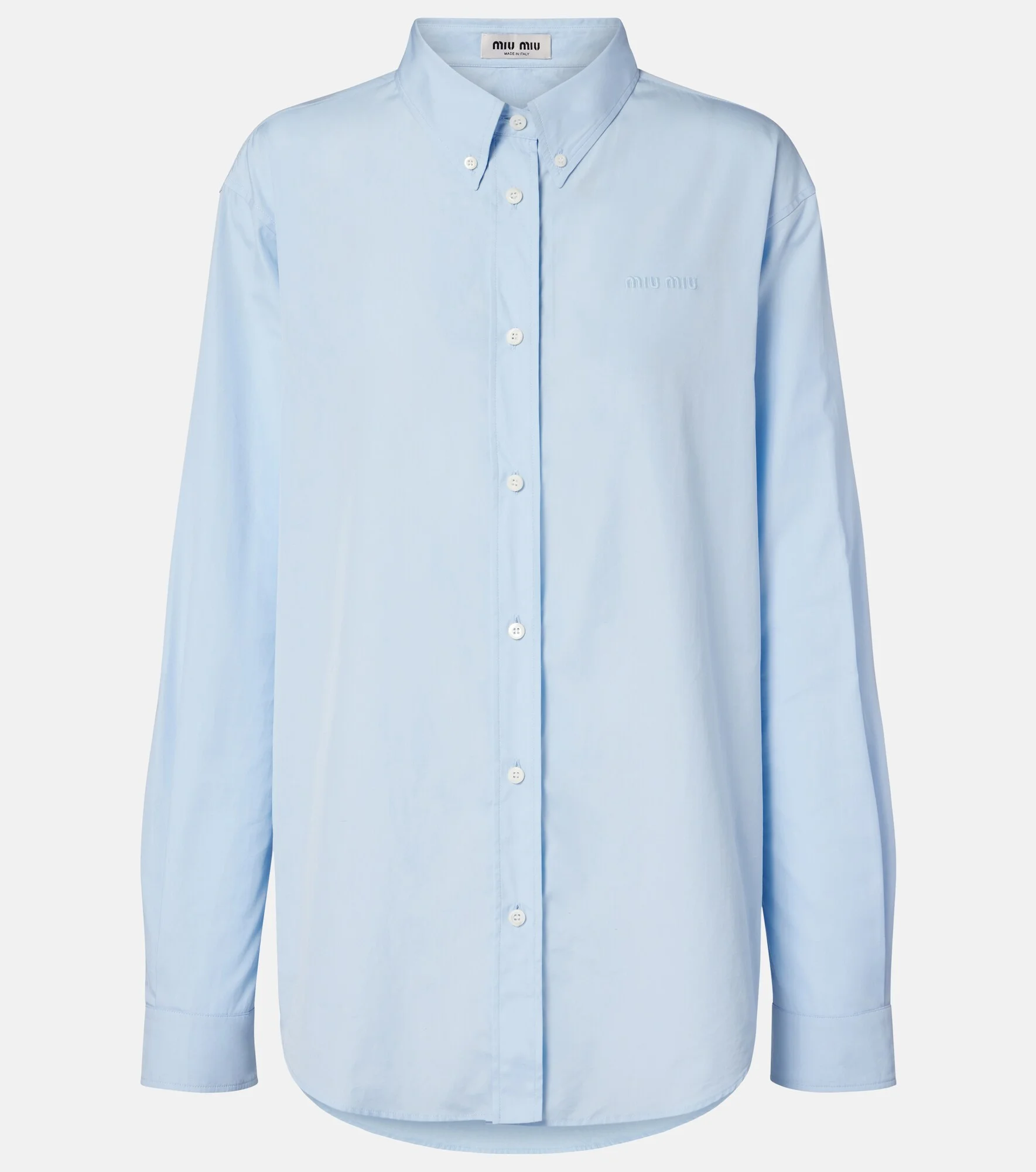 Cotton poplin shirt - 1
