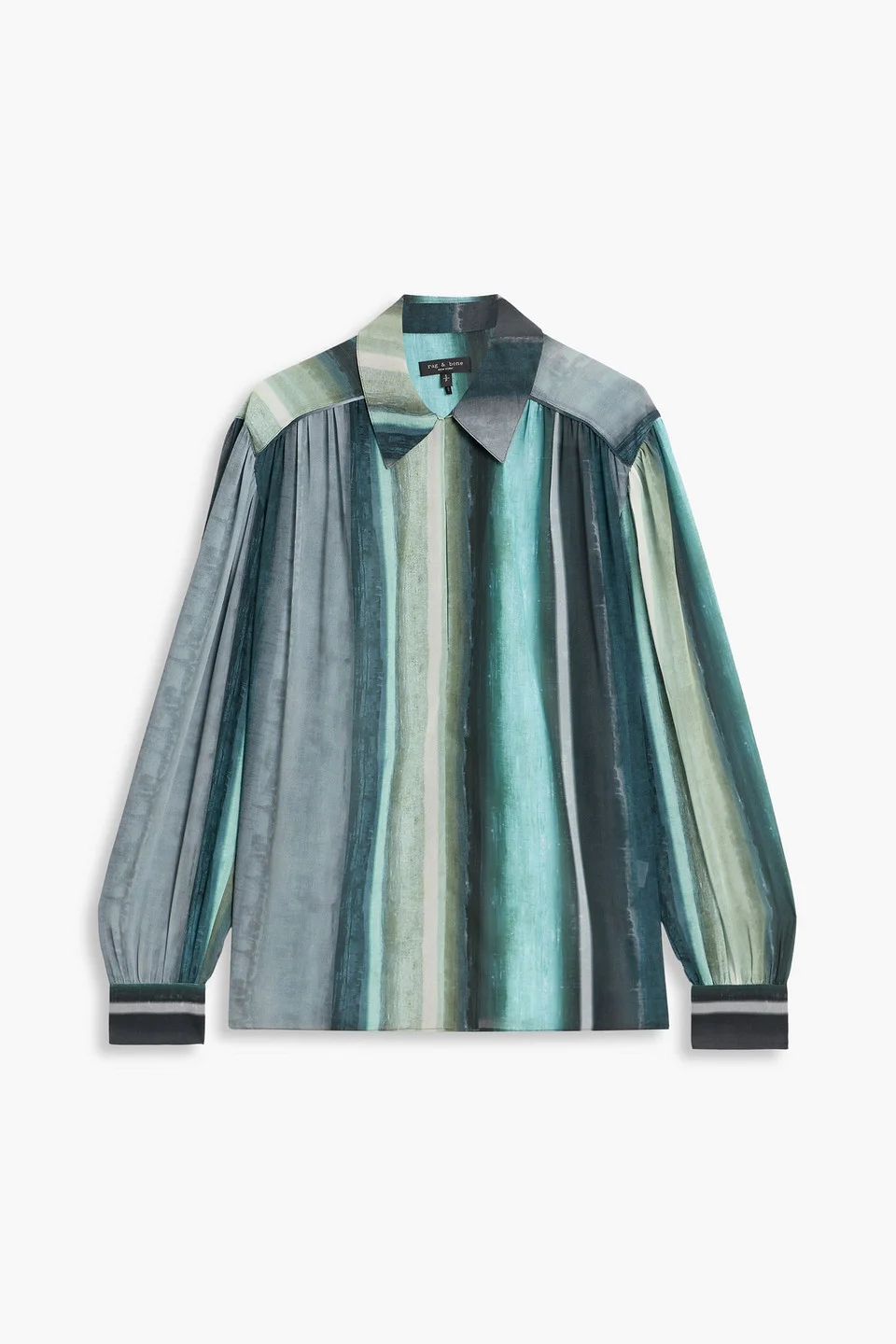 Emmy striped crepon blouse - 1