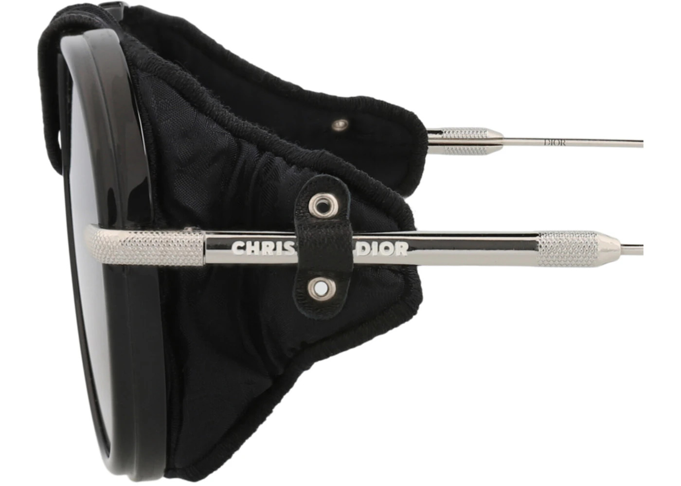 Dior Aviator-Frame Acetate Sunglasses Black Black Smoke (DM40092I-57-01C) - 4