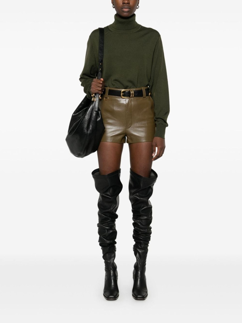 Chloé leather shorts outlook